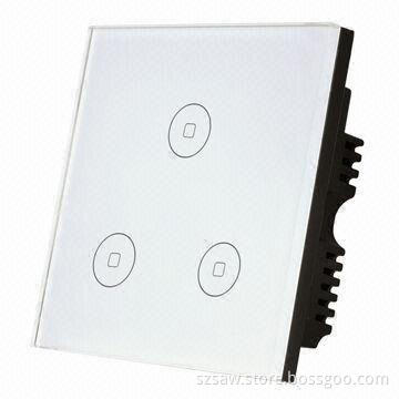 2-gang Single Wire Remote Control Switch with Touch and Remote Control Function